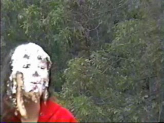 Girl gets pied