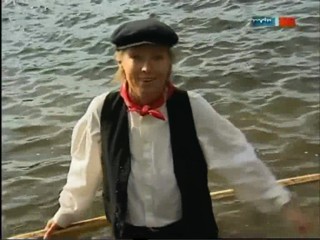 TV documentary about raftsmen (log rolling)