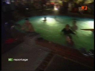 Pool in a discotheque