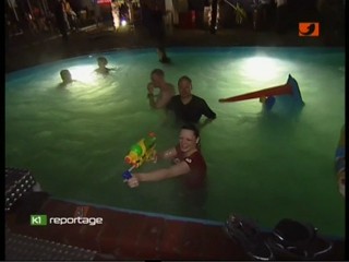 Pool in a discotheque