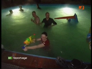 Pool in a discotheque