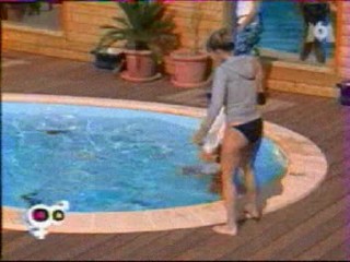 Big Brother pool tosses