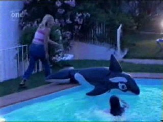 Big Brother pool tosses