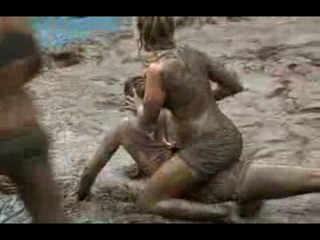 Outdoor Mud fight
