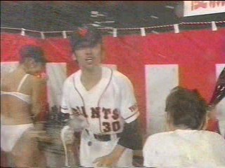 Japanese Baseball - beer splash
