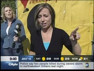 Breakfast TV - dunk tank