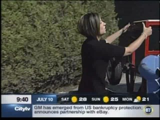 Breakfast TV - dunk tank