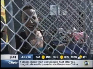 Breakfast TV - dunk tank