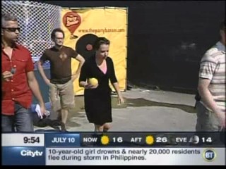 Breakfast TV - dunk tank