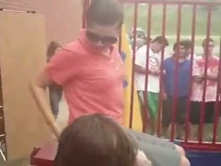 Mo Rielly of 95.5 The Beat gets wet