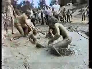 Canadian TV show, mud tug- o- war