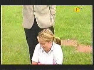 A Girl gets Covered in Shaving Cream