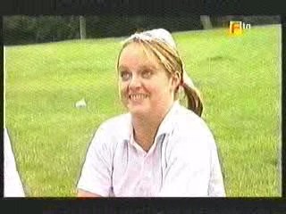 A Girl gets Covered in Shaving Cream