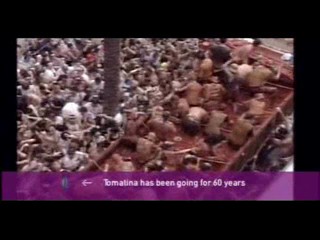 Newsround Tomato Fight in Spain