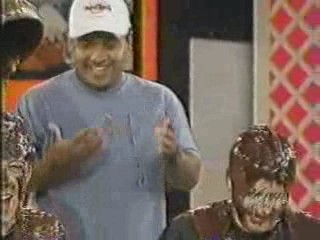 A women has chocolate poured over her head