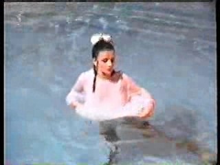 Teresa May in the pool