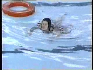 Gill in a wedding dress,  Sammy in yellow