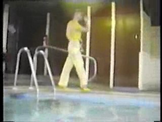 Gill in a wedding dress,  Sammy in yellow