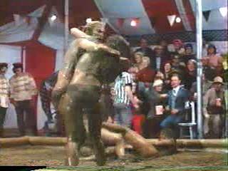 All the Marbles, Mud wrestling