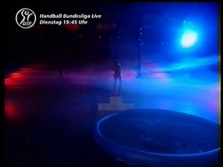 German gal plays in mud