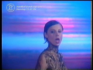 German gal plays in mud