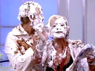 Xuxa and Ana Maria Braga Pie Fight