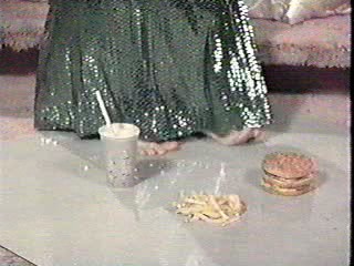 Rhonda Shear food foot smash