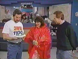 Anchorwoman pays off football bet