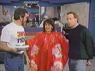 Anchorwoman pays off football bet