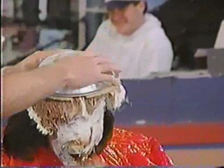 Anchorwoman pays off football bet