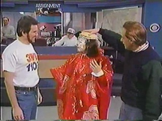 Anchorwoman pays off football bet