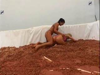 Mud wrestling