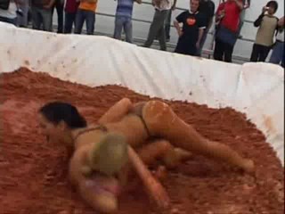 Mud wrestling
