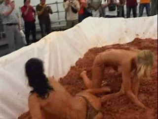 Mud wrestling
