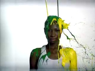 Funny commentary with paint shower