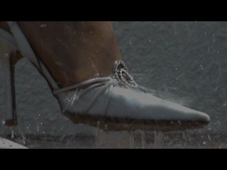 Jimmy Choo in the pool