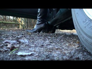 The plain black boots