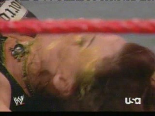 wwe:- Lita sprayed in the face with mustard