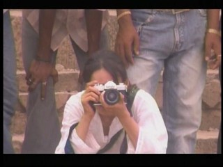 Japanese girl swiming