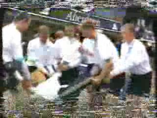 Cox thrown in the river