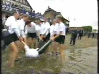 Cox thrown in the river