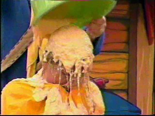 TV Presenter gunged and soaking from Generation Game