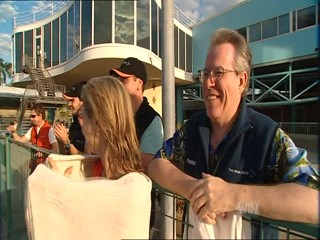 Livinia Nixon pool jump