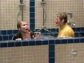 Hope and Faith; Locker room spa scene