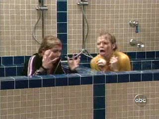 Hope and Faith; Locker room spa scene