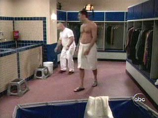 Hope and Faith; Locker room spa scene