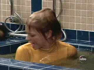 Hope and Faith; Locker room spa scene