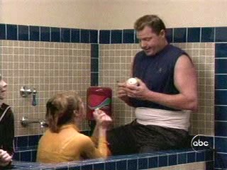 Hope and Faith; Locker room spa scene