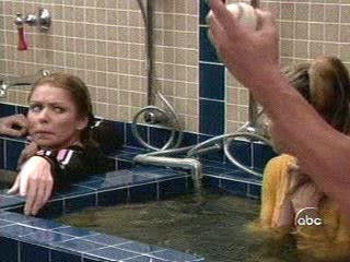 Hope and Faith; Locker room spa scene