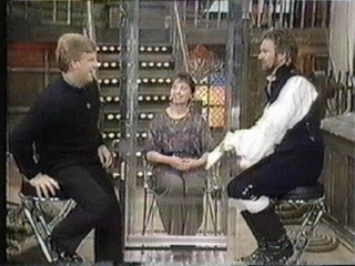 Joyce gunged on Saturday Roadshow